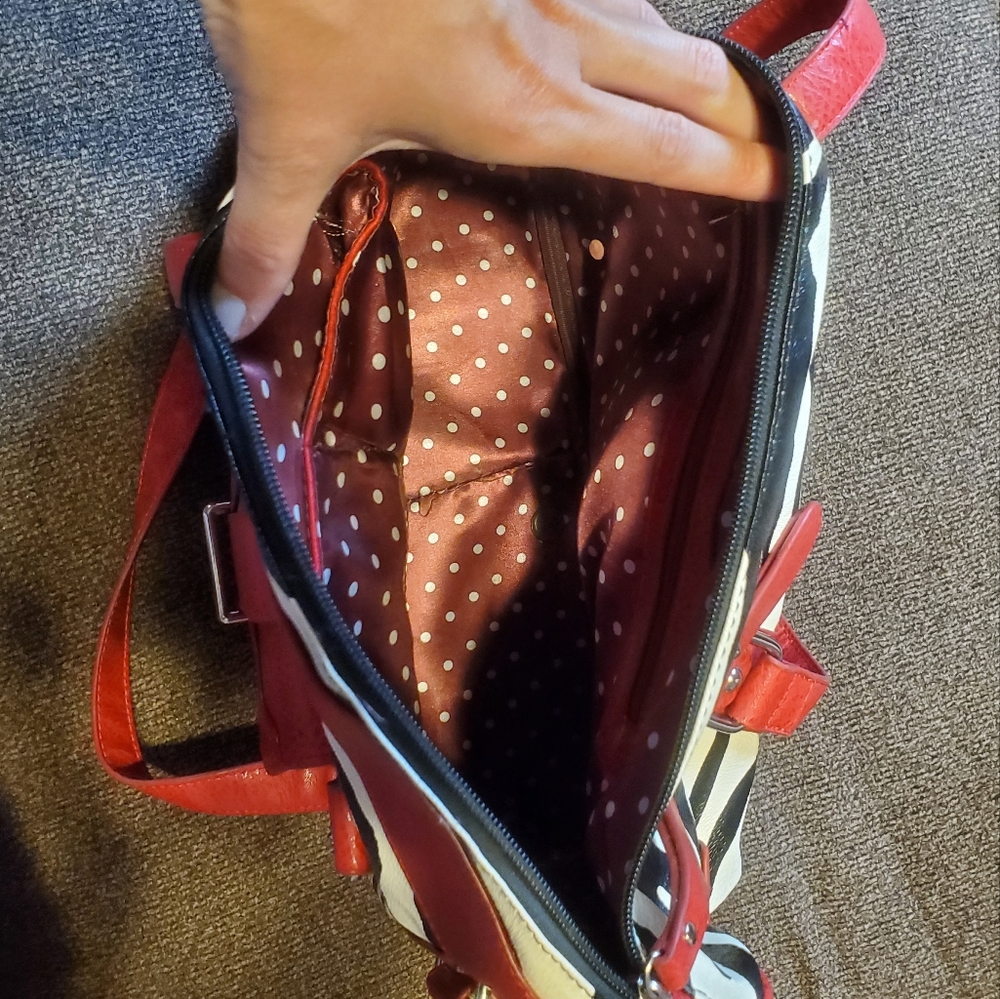 Red Zebra Purse - Picture 2 of 5